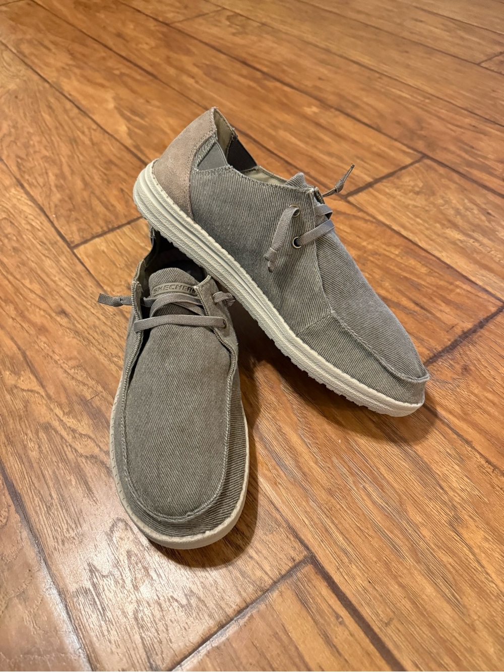NEW Skechers Streetwear Melson Raymon Mens Khaki Shoes Size 10.5